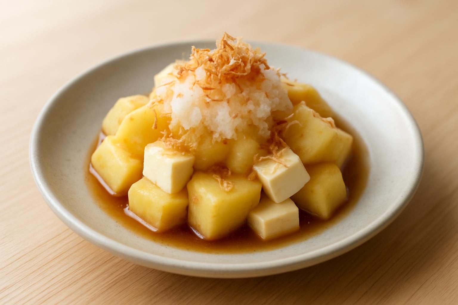 じゃがいもと豆腐のおろし和え