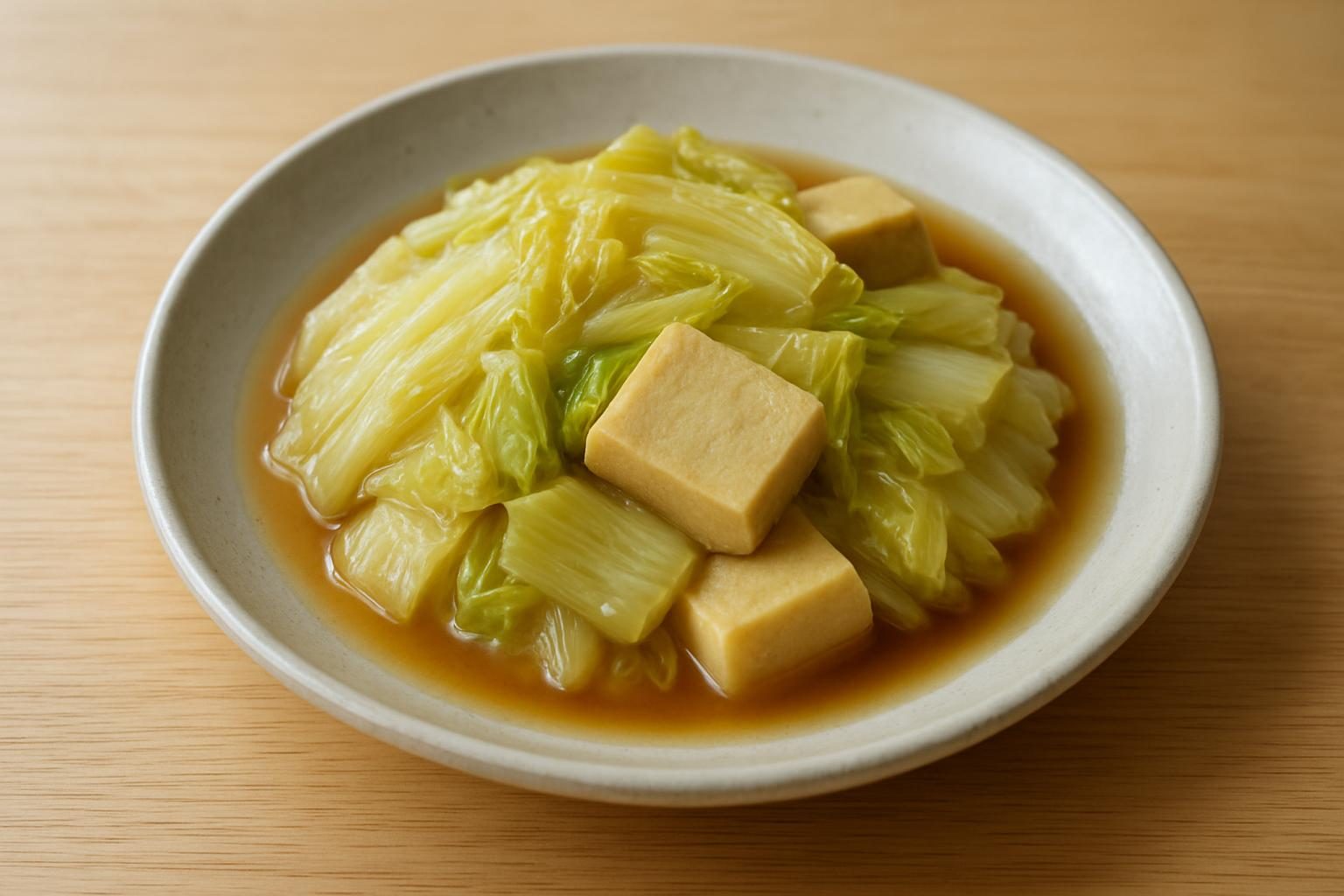 やわらか白菜と高野豆腐のさっと煮