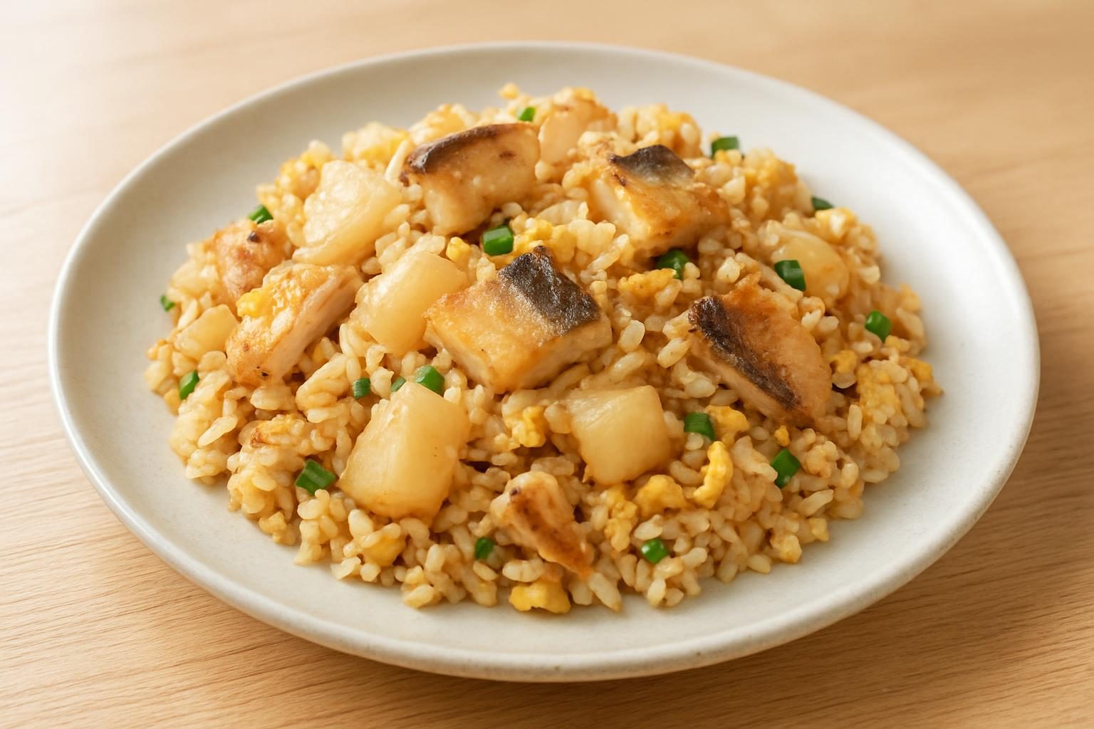 大根とかれいのチャーハン