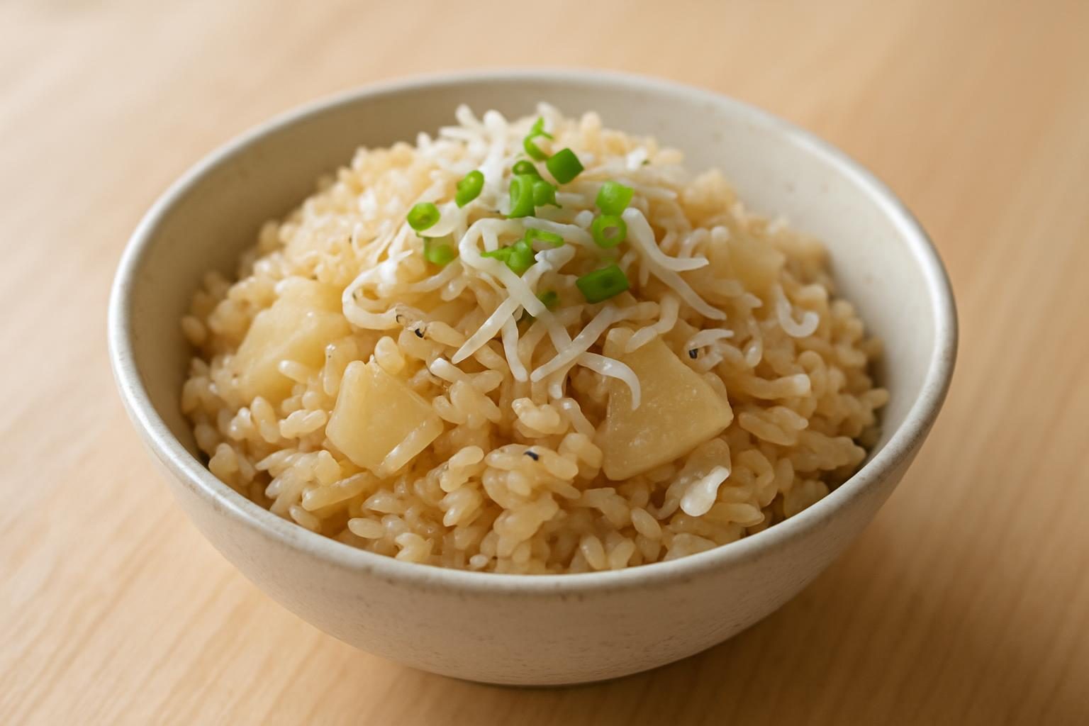 大根としらすの炊き込みご飯