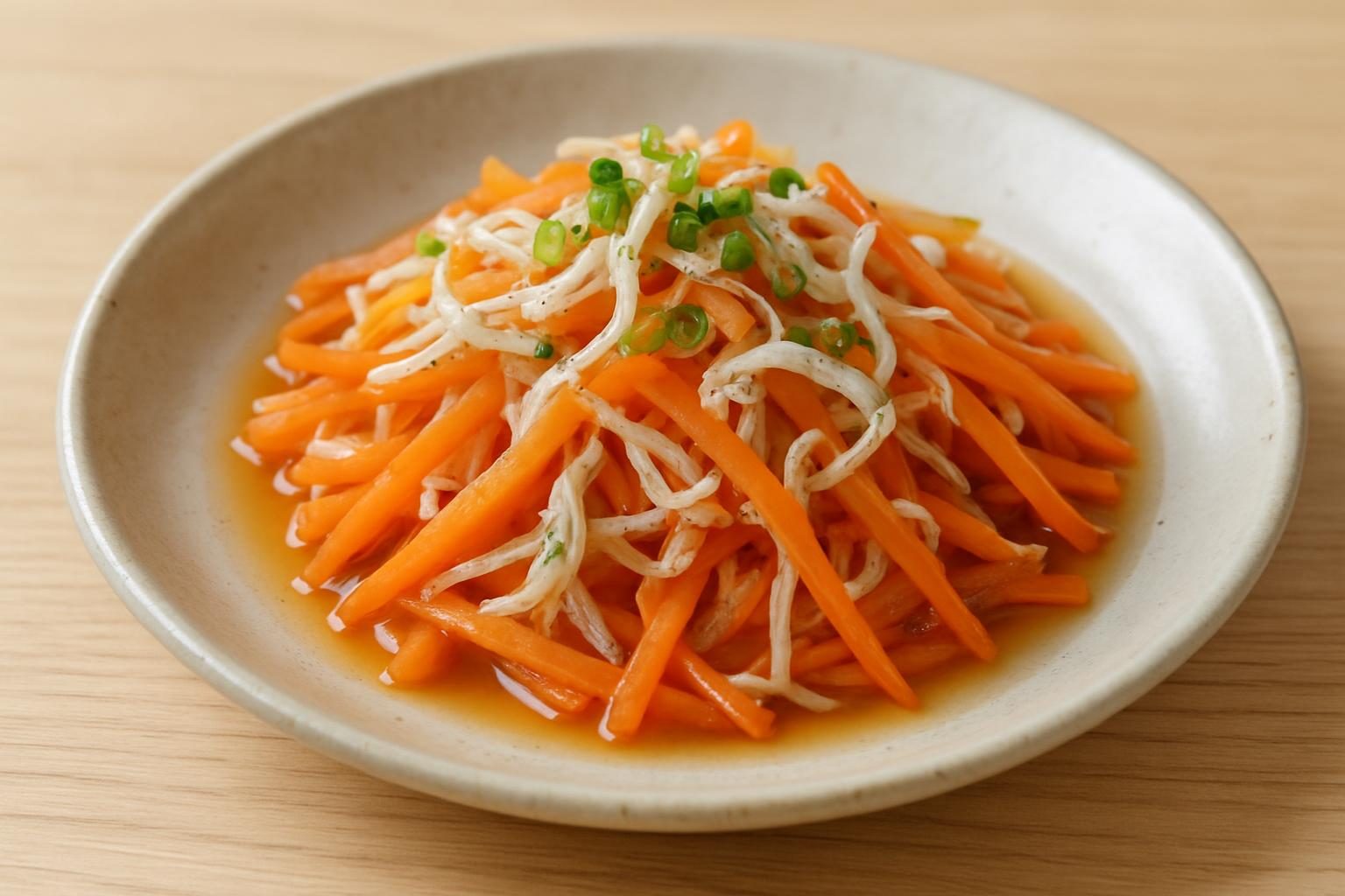 にんじんとしらすの南蛮漬け