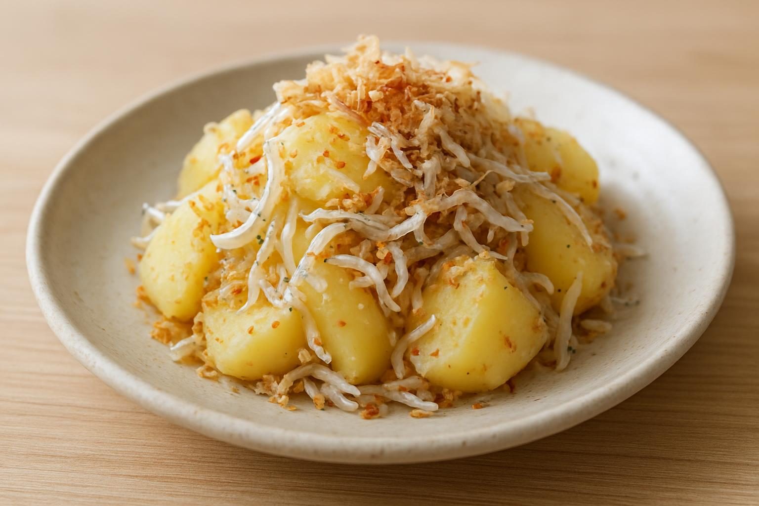 じゃがいもとしらすの和え物