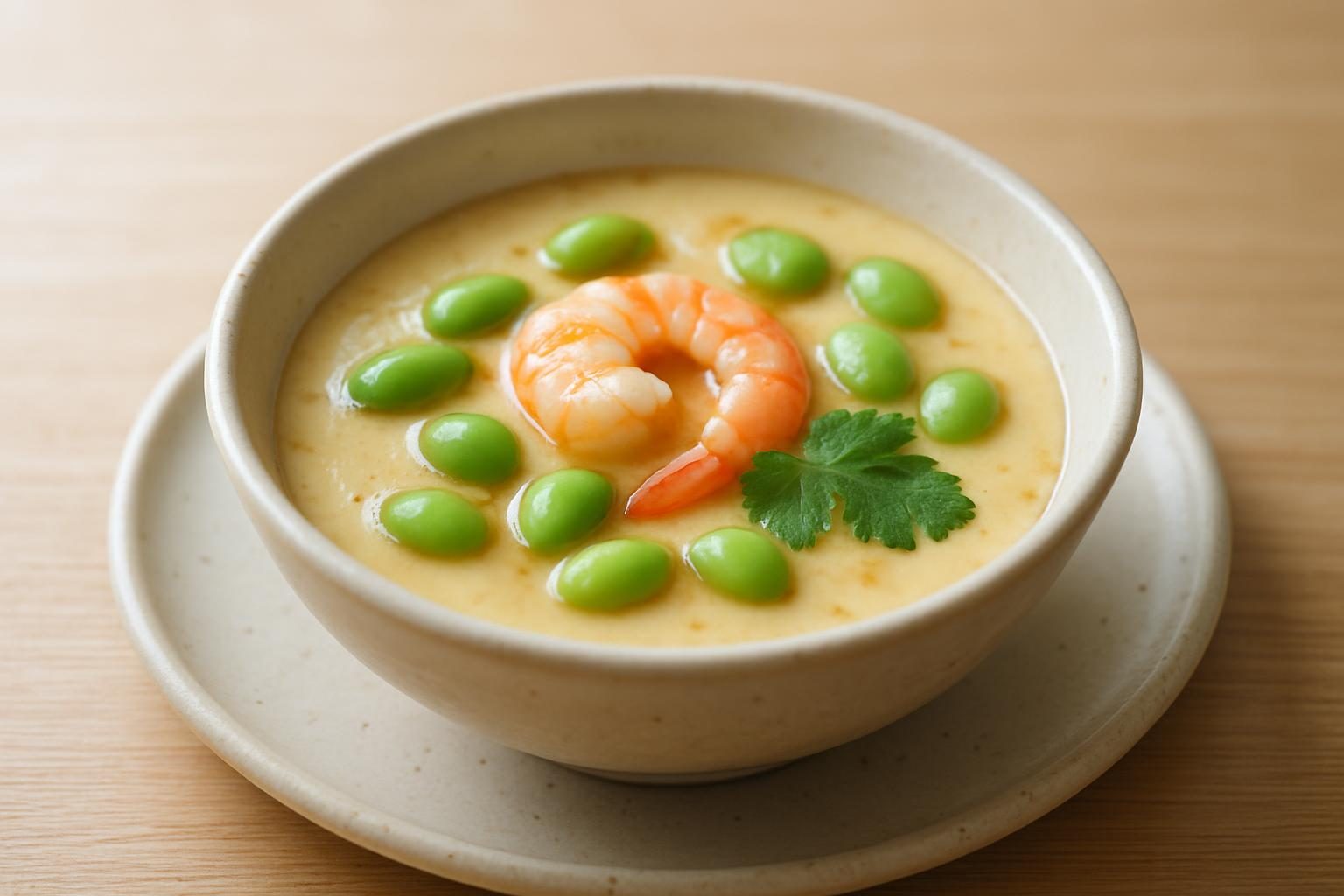 レンジで豆乳茶碗蒸し