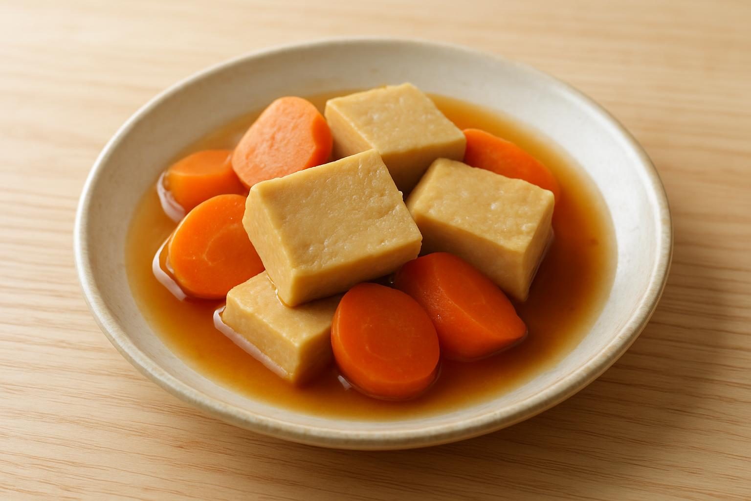 レンジ高野豆腐の含め煮