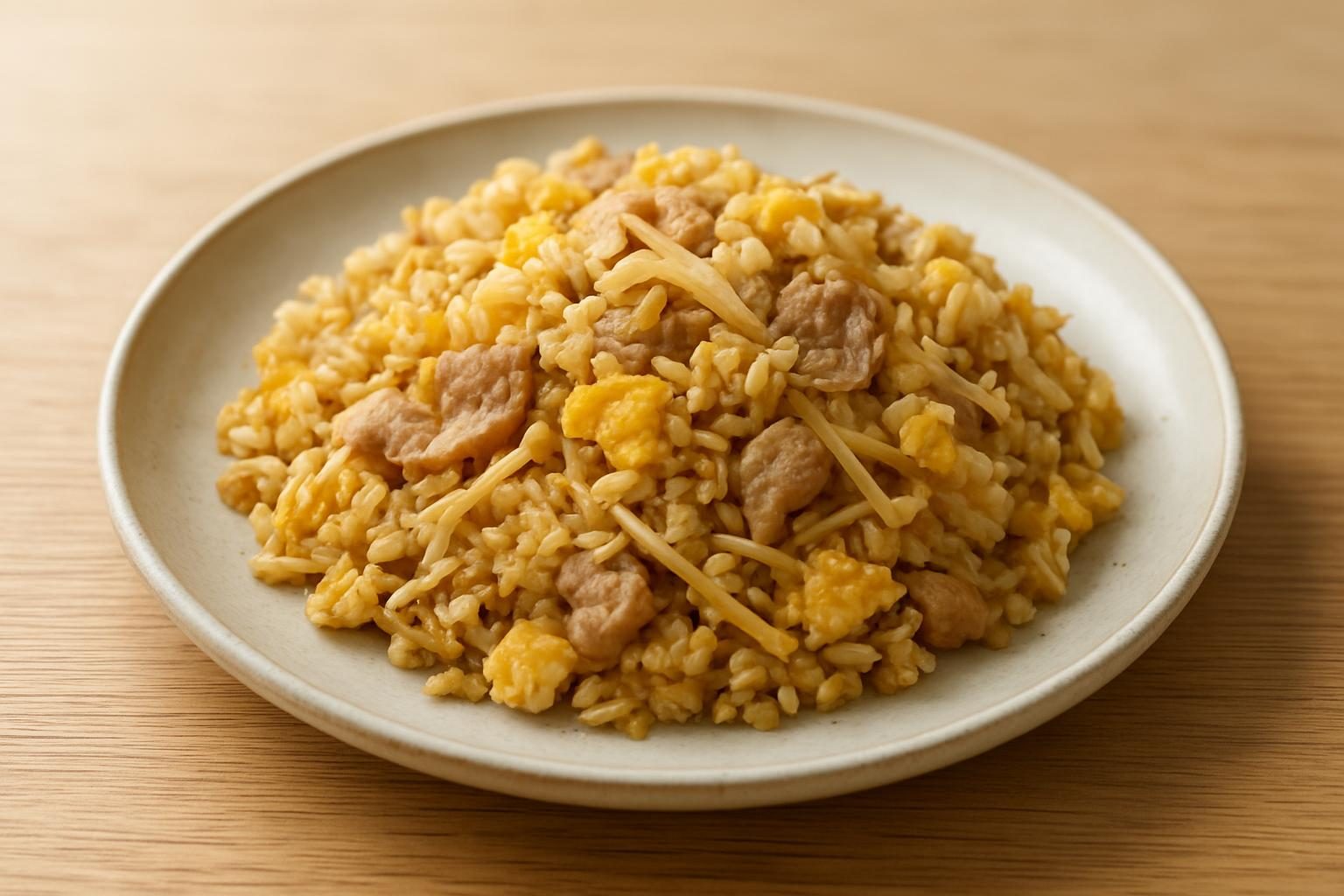 えのきと豚赤身のチャーハン