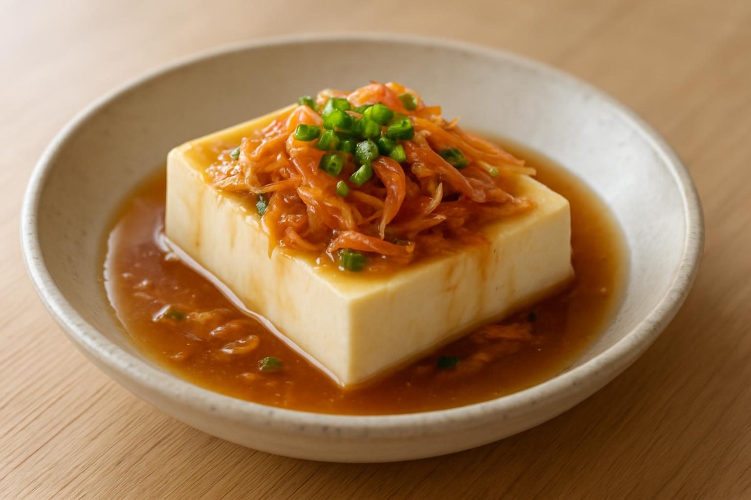 桜えびと豆腐のあんかけ