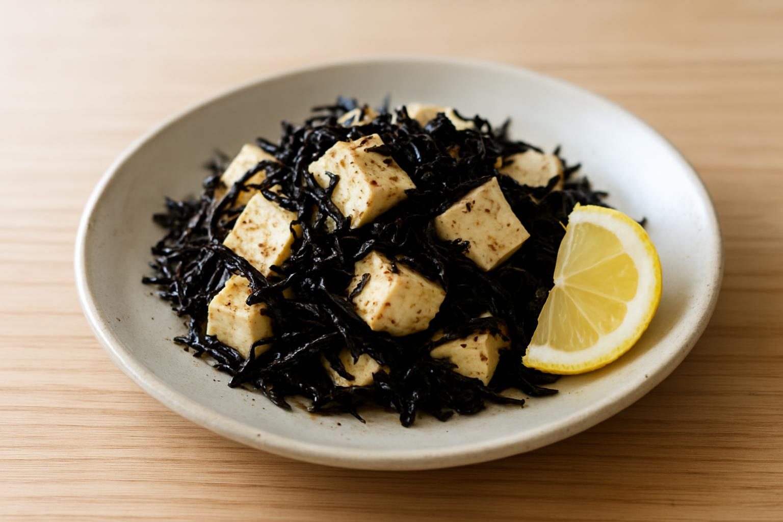 ひじきと豆腐のホイル焼き