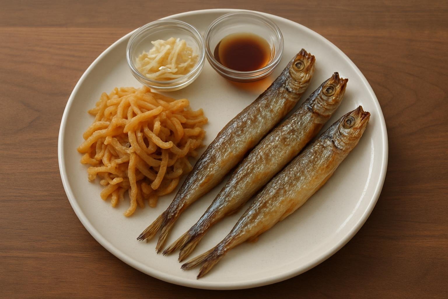 切り干し大根とししゃもの南蛮漬け