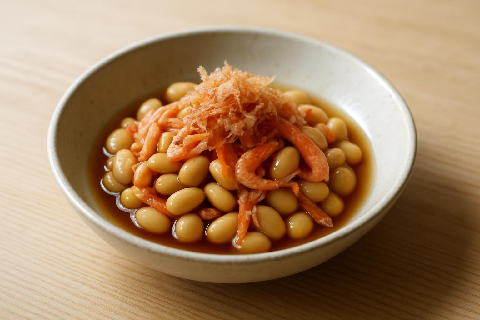大豆と桜えびのおひたし