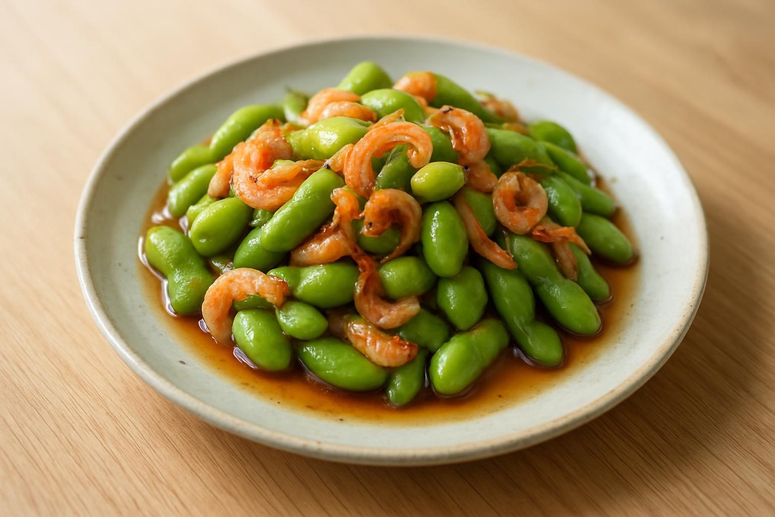 枝豆と桜えびの南蛮漬け