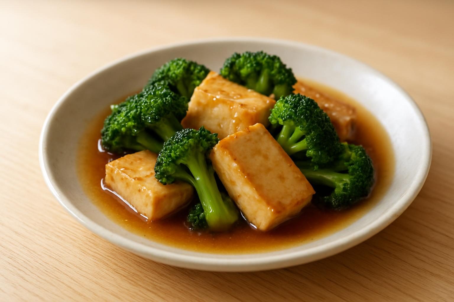 ブロッコリーと豆腐の南蛮漬け