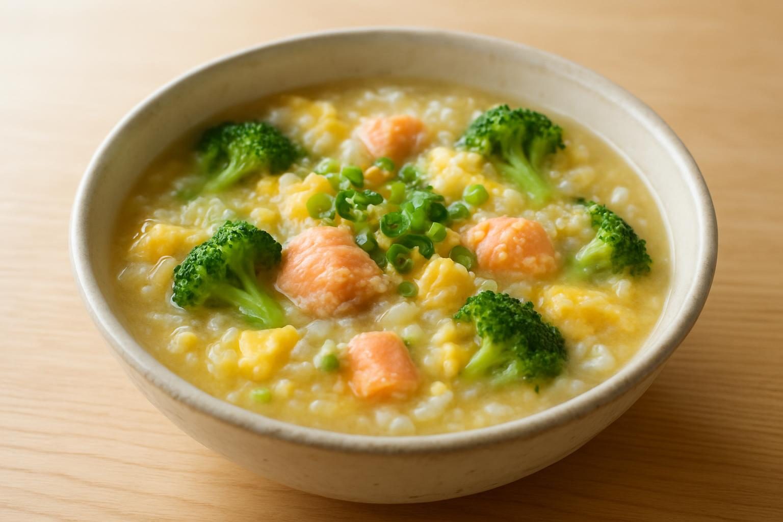 チーズ野菜と鮭の雑炊