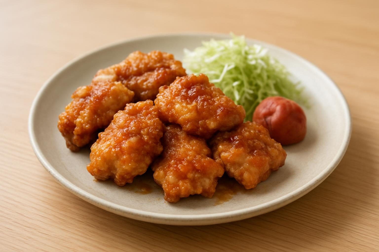 鶏むねの梅肉竜田揚げ