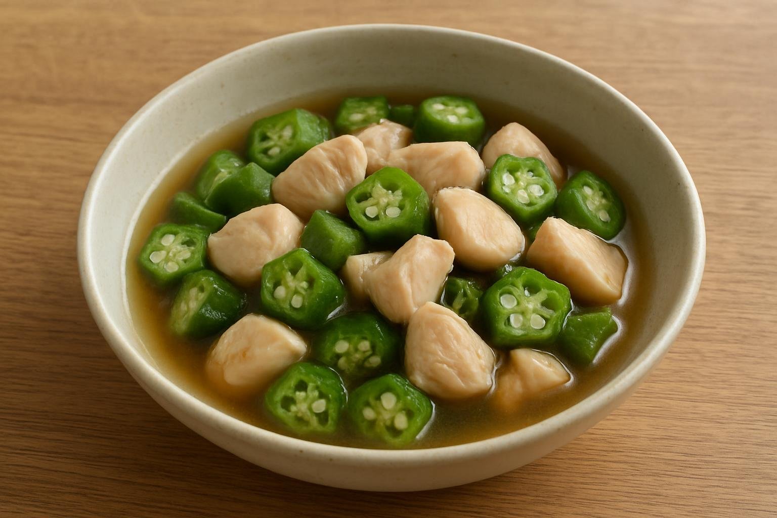オクラとささみのさっと煮