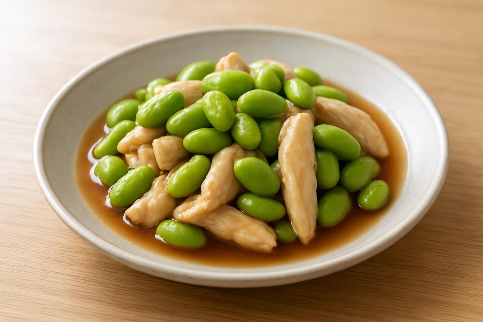 枝豆とささみの煮浸し