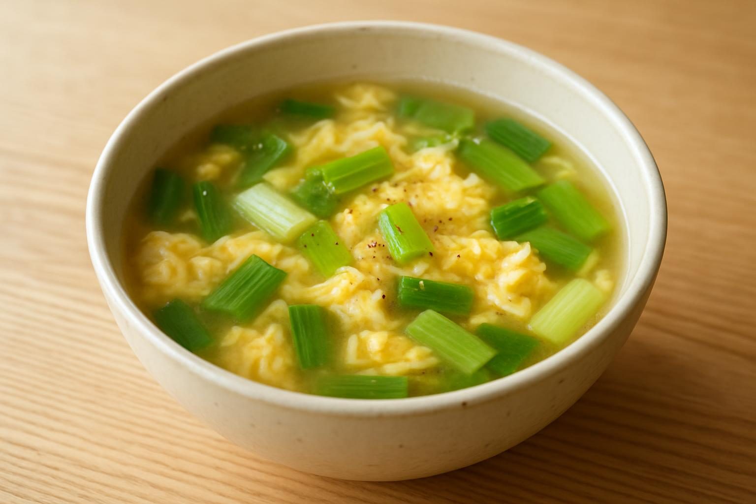 ねぎと卵のスープ