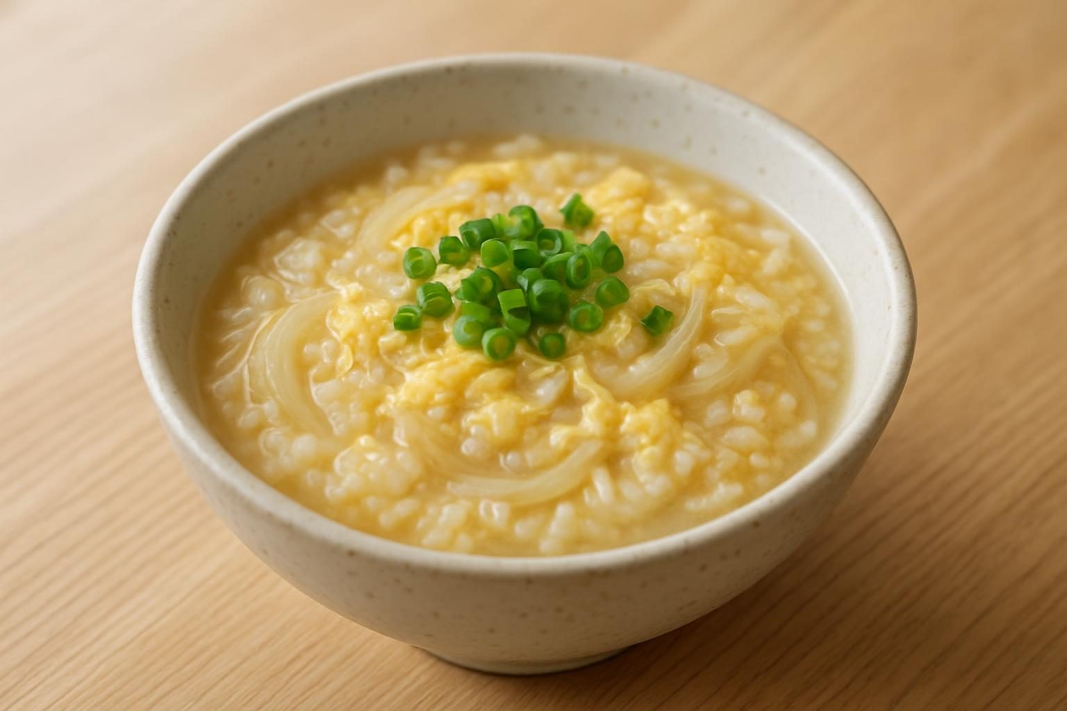 玉ねぎと卵の雑炊