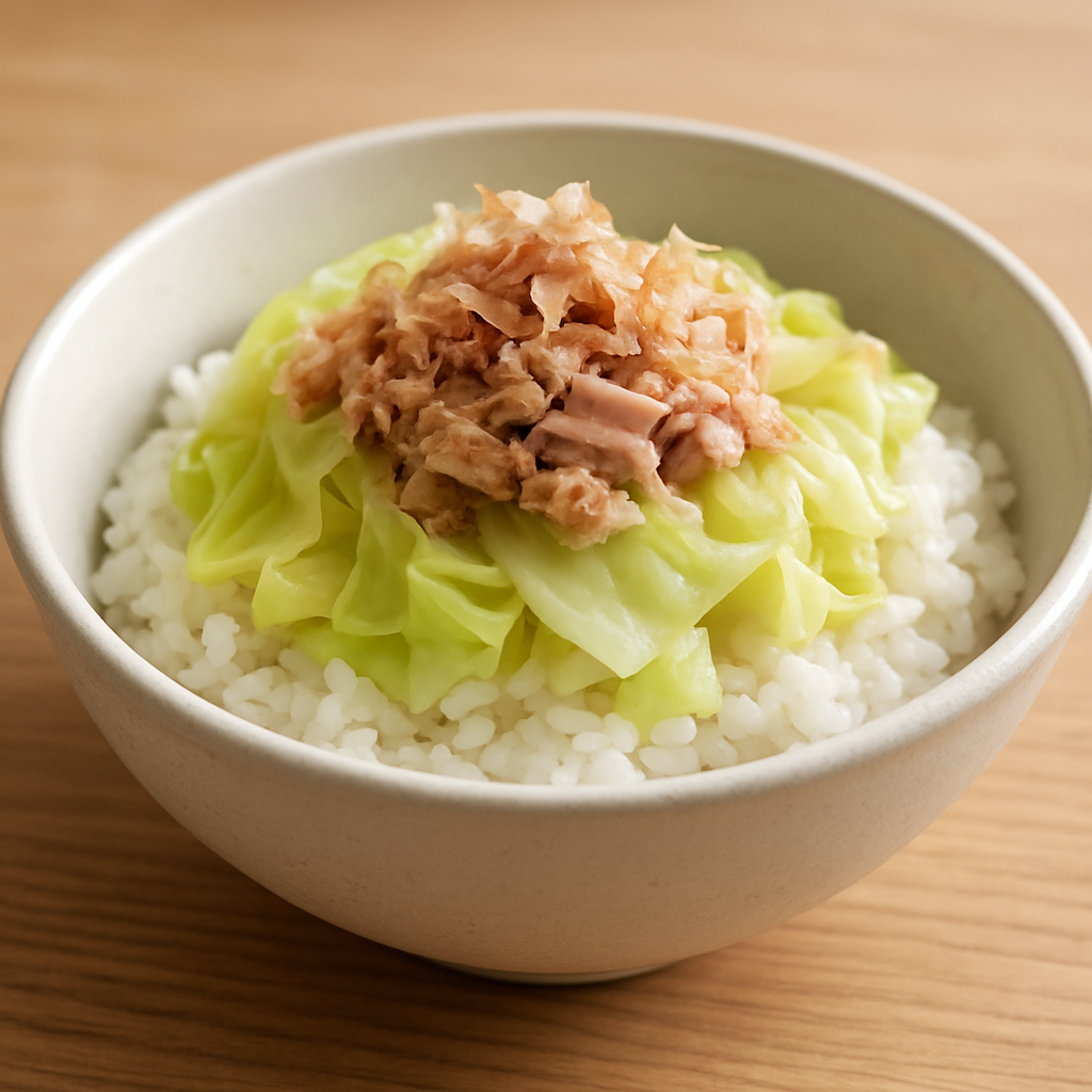 キャベツとツナのレンジ飯