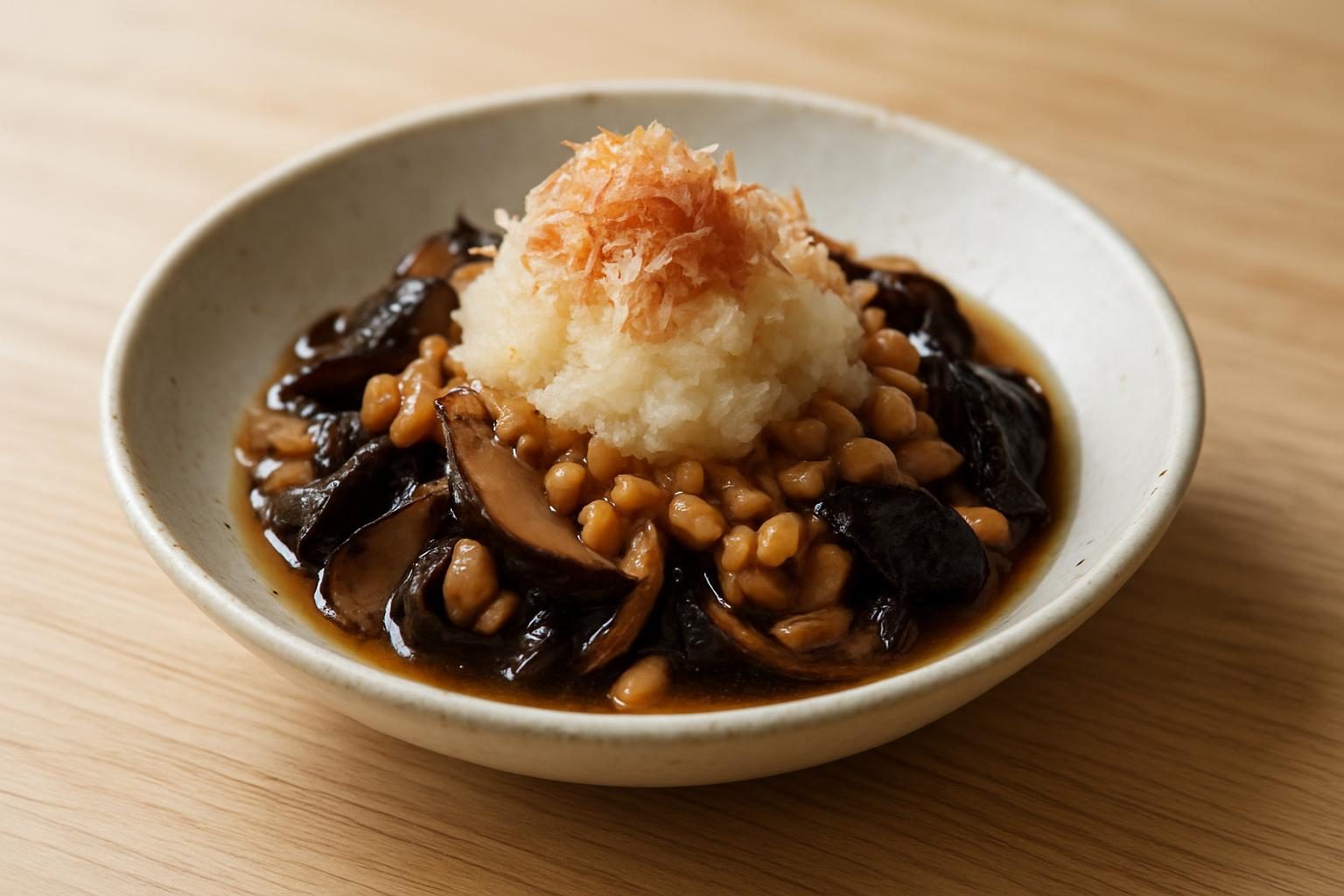 きくらげと納豆のおろし和え