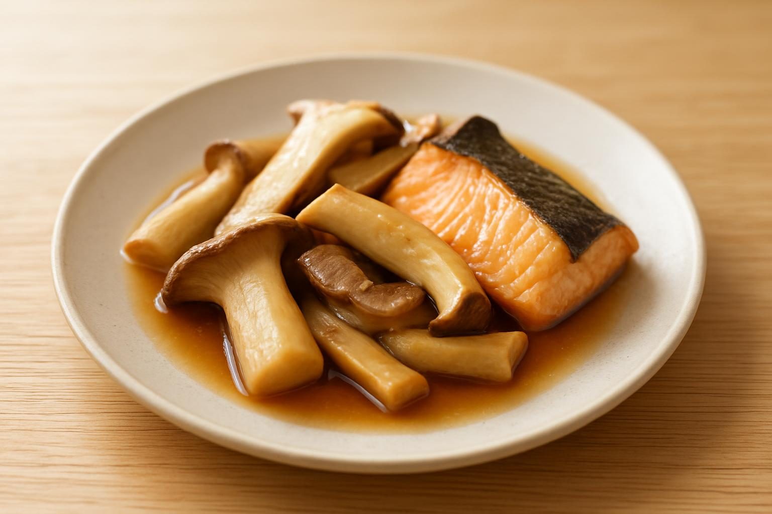 エリンギと鮭のさっと煮